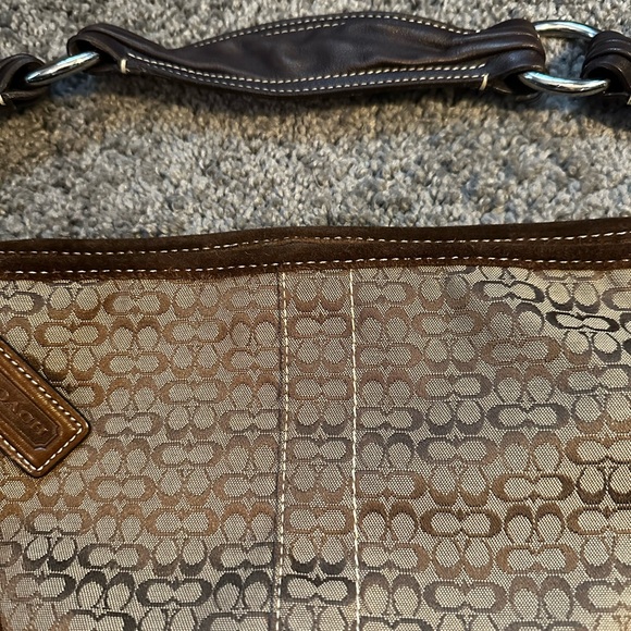 Vintage Coach Logo Hobo Shoulder Handbag - Picture 7 of 8